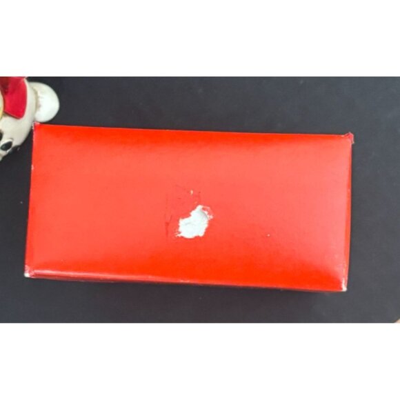 VINTAGE Hand-Painted Earthenware Snowman Ornament w Broom Bluebird Traditional - Picture 14 of 14